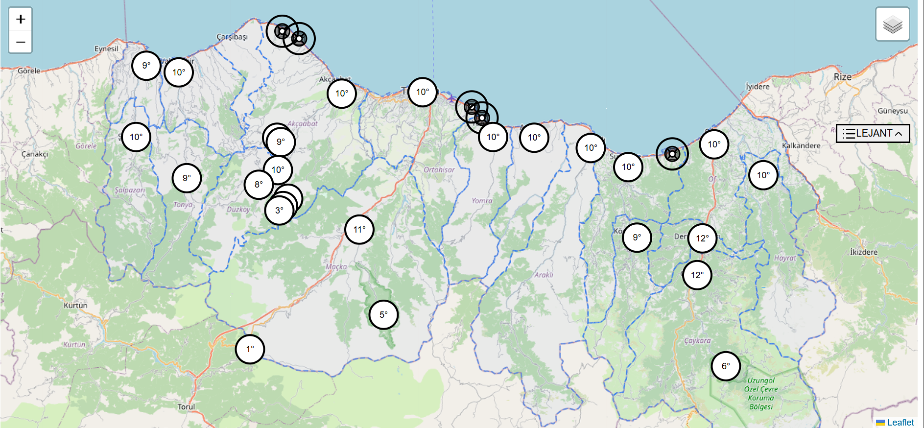 Trabzon İli İnteraktif Hava Durumu ve Bölgesel Analiz Platformu